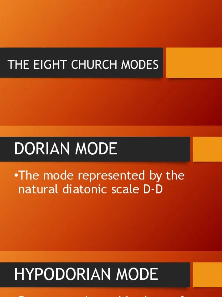 The Eight Church Modes PDF