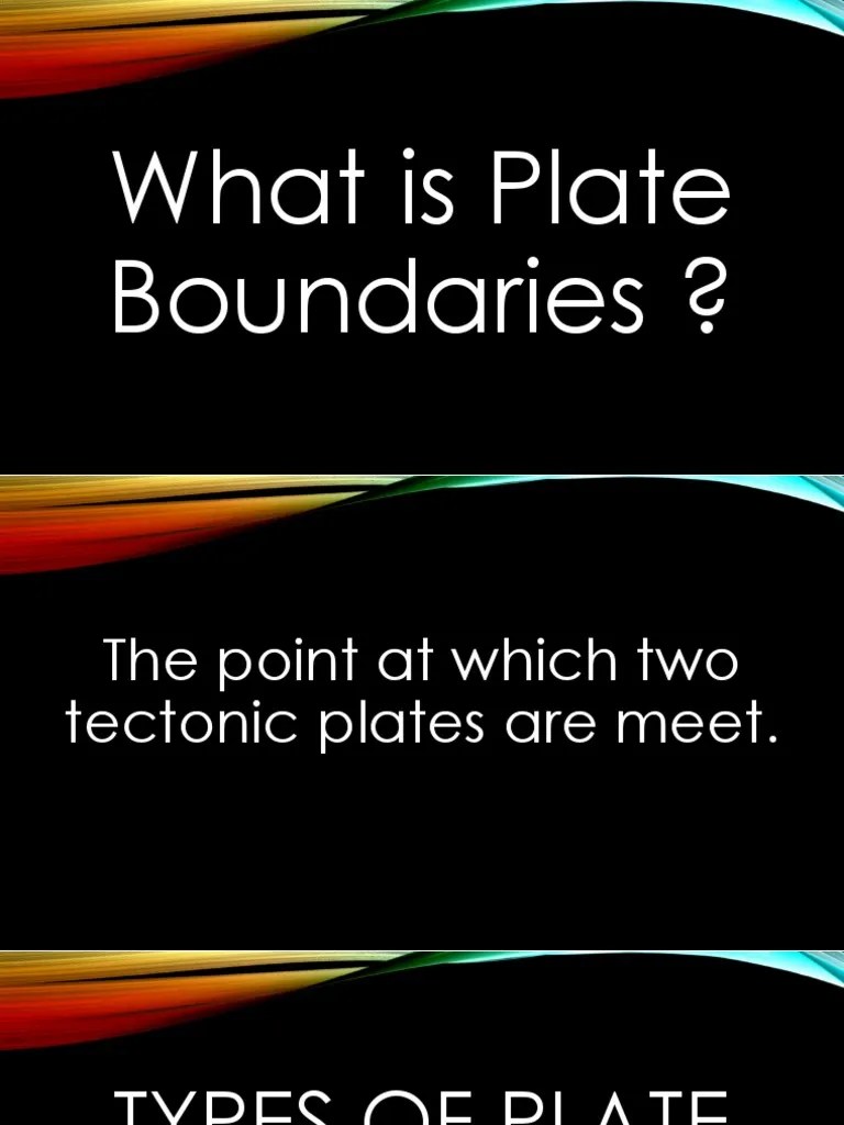 4Types of Plate Boundaries PDF Plate Tectonics Mountains