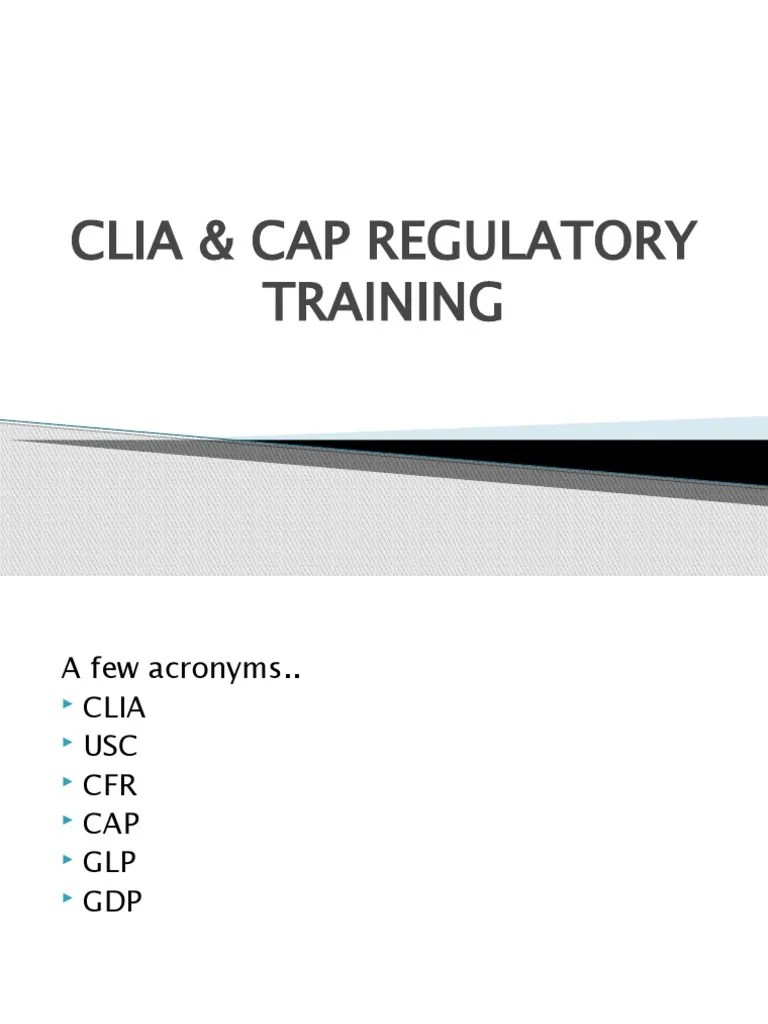 CLIA CAP Training Digital & Social Media Digital Technology