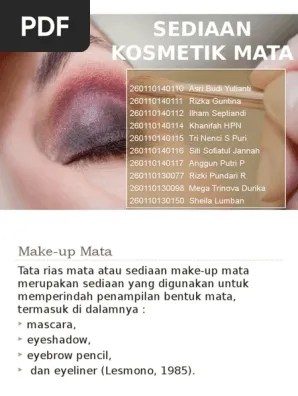 Sediaan Kosmetik Mata | PDF