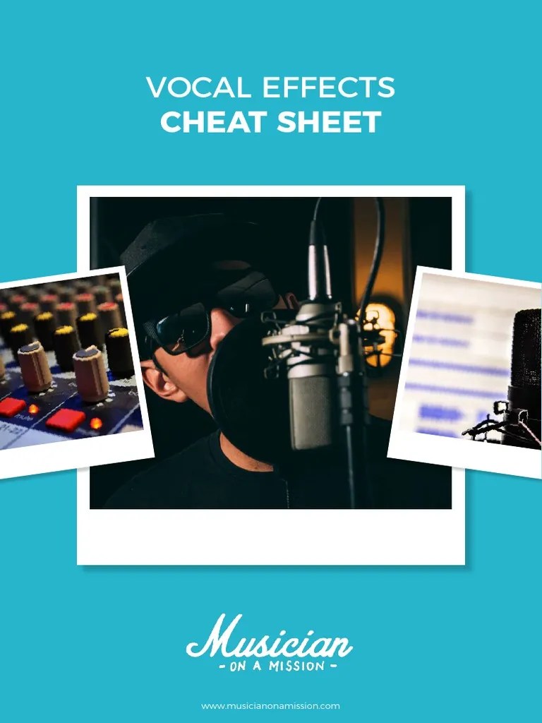 Vocal Effects Cheat Sheet PDF Hearing Acoustics