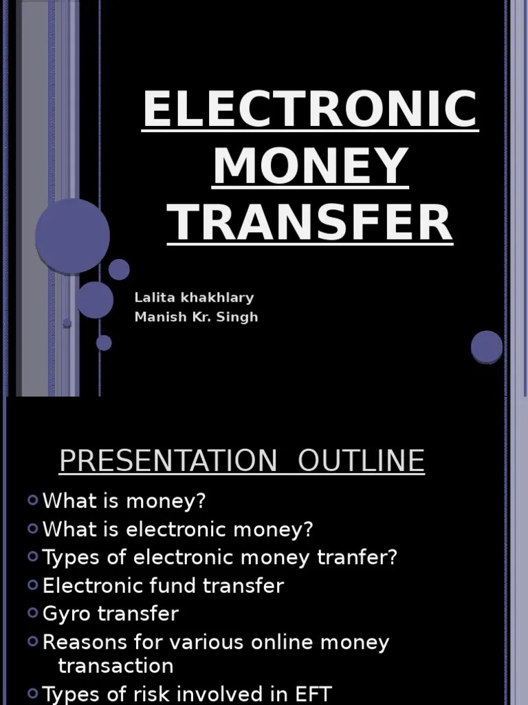 Electronic Money Transfer | PDF | Payments | Money