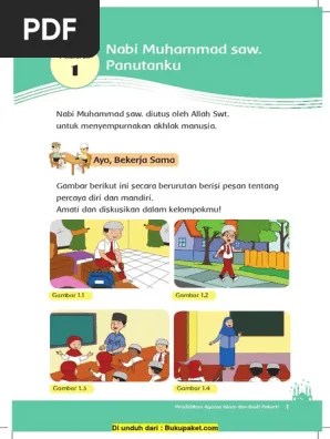Pelajaran 1 Nabi Muhammad SAW Panutanku | PDF