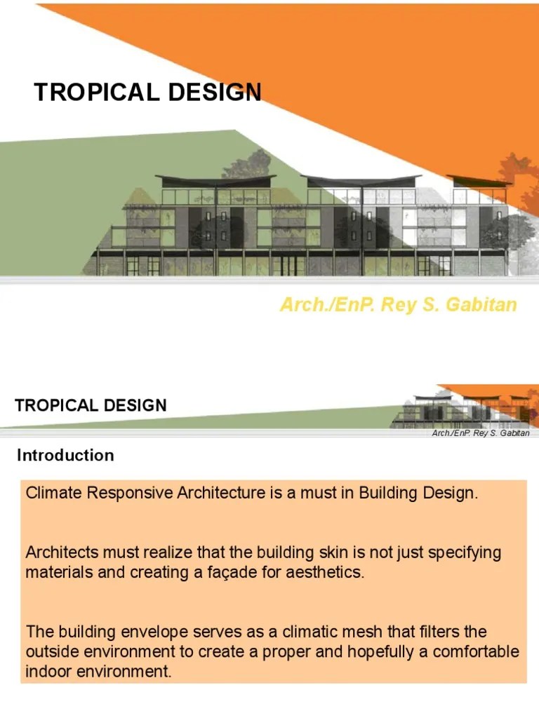 TROPICAL ARCHITECTURE Heat Transfer Building Insulation