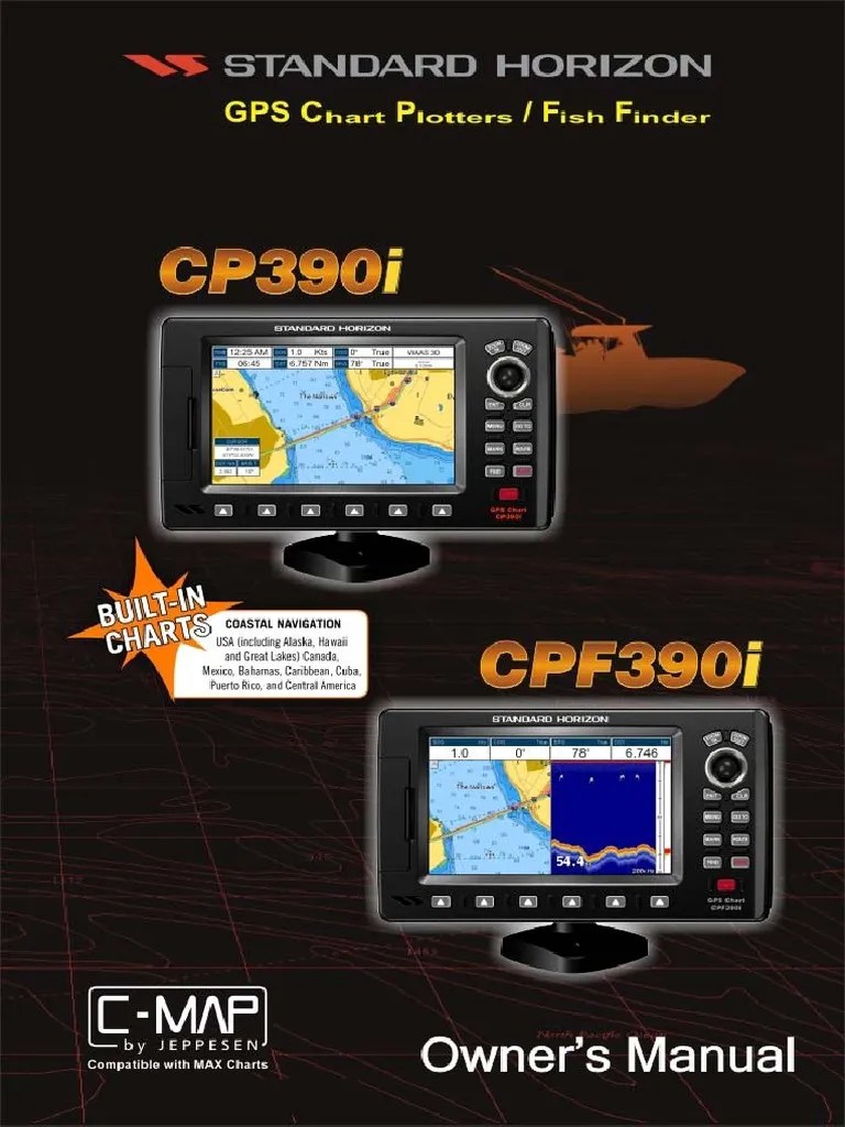 Standard Horizon CP190i Chartplotter Operator Manual PDF Navigation