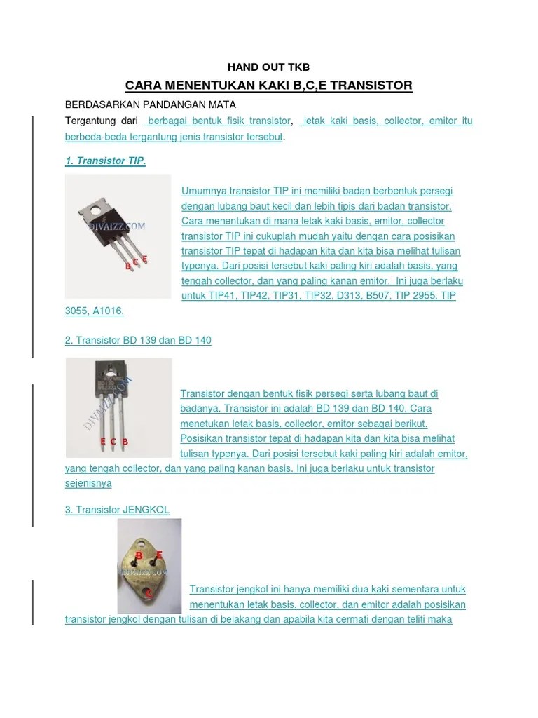 Cara Menentukan Kaki TR Ok