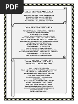 Ikrar Mars Dan Hymne Pemuda Pancasila | PDF