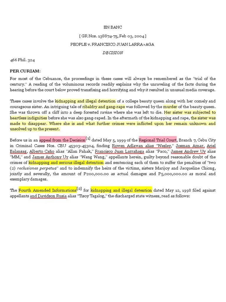 Per Curiam Decision Witness Prosecutor