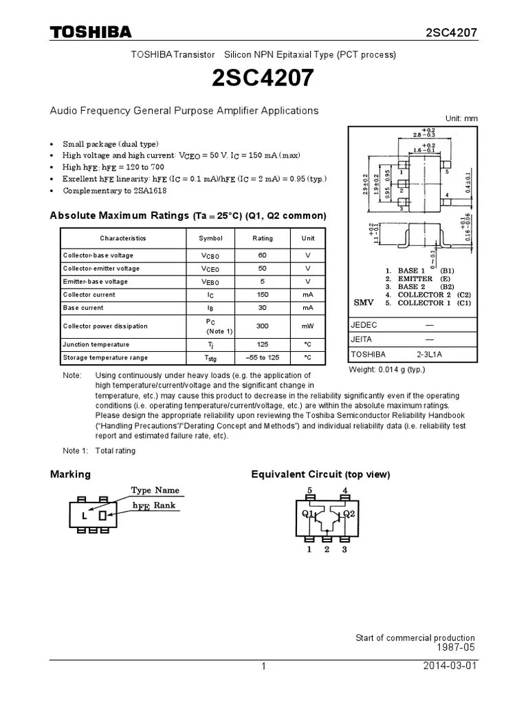 High-Performance Transistor for Audio Amplifier Applications