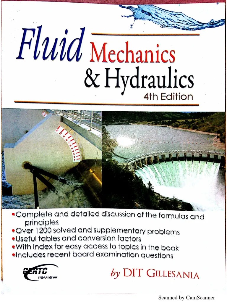 Fluid Mechanics and Hydraulics 4th Edition Fluid Dynamics Mechanics