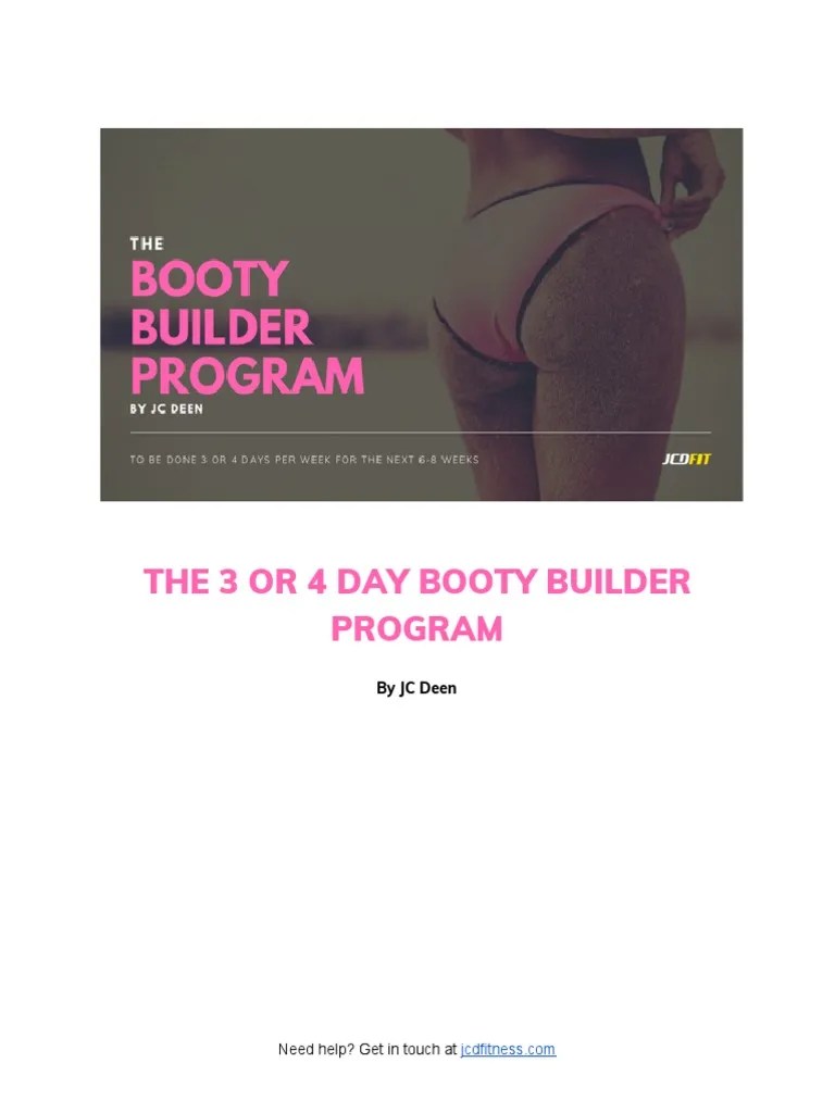 Booty Builder v2 Weight Training Physical Exercise Free 30day