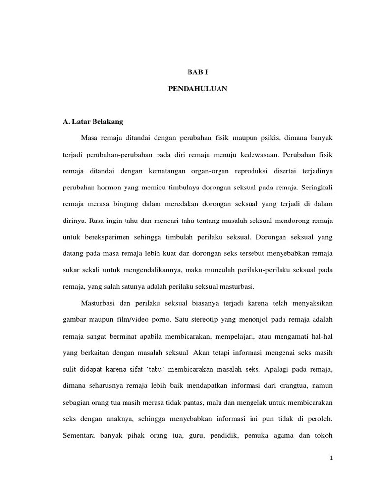 Masturbasi Pada Remaja | PDF