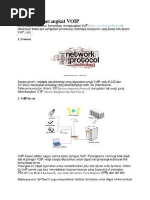 Kebutuhan Perangkat VOIP | PDF