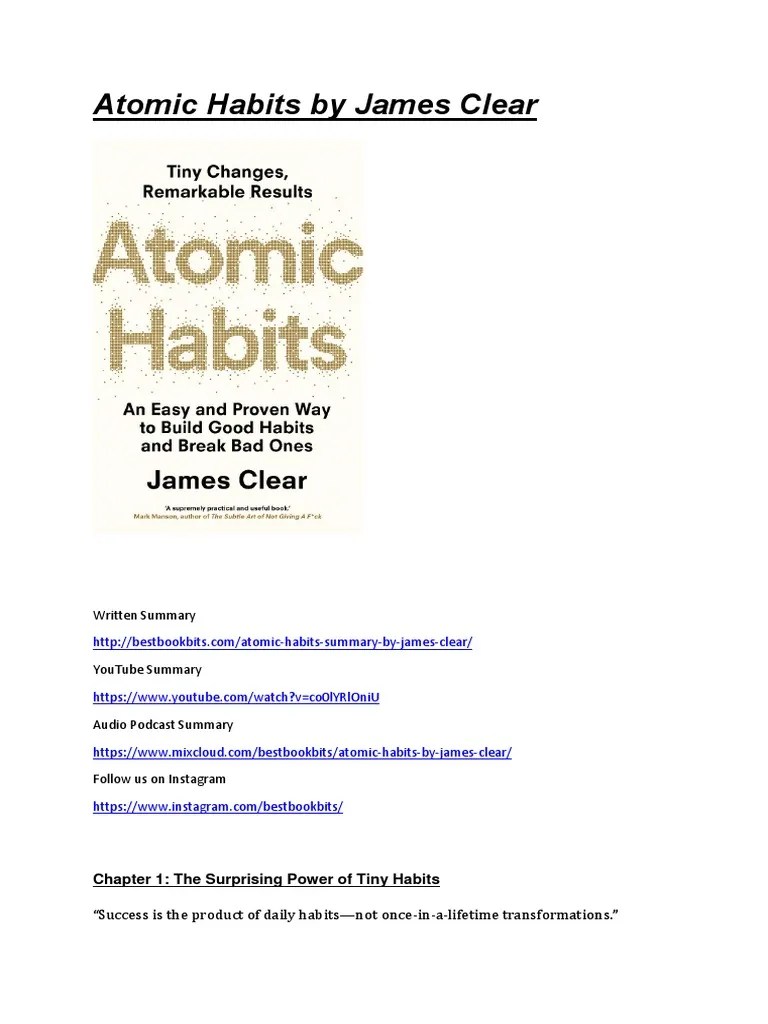 AtomicHabitsbyJamesClear.pdf Habits Self Control
