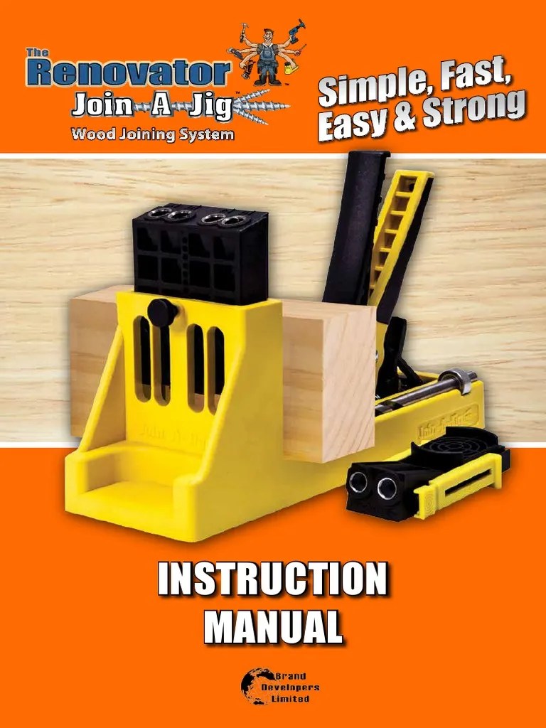 Join A Jig Manual PDF Drill Drilling