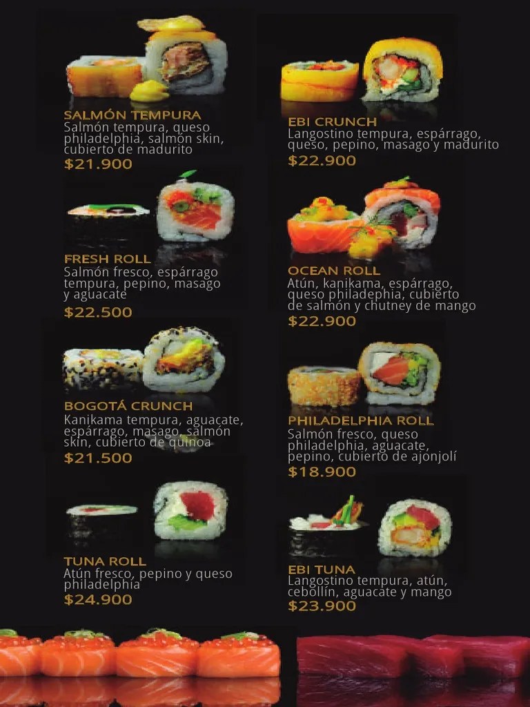 Mení Sushi Quinto Cocina PDF Artes culinarias Sushi