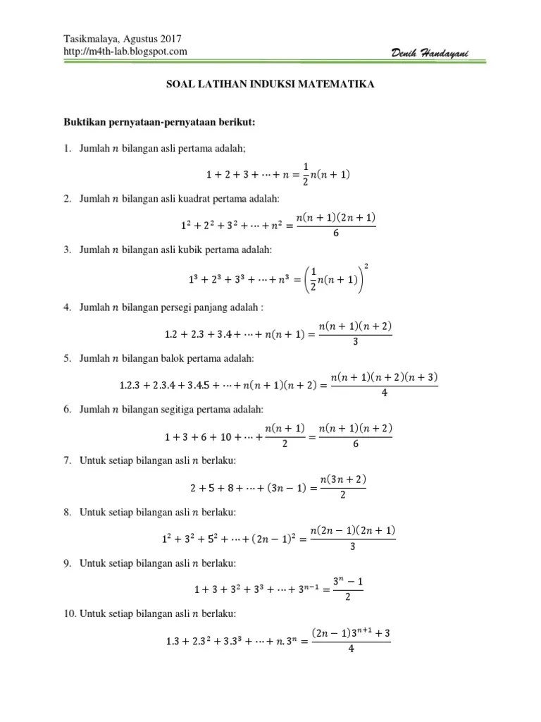 Induksi Matematika | PDF