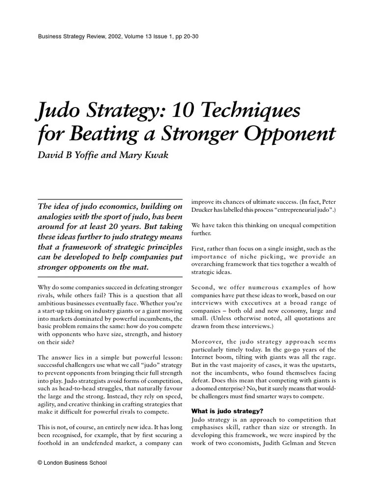 Judo Strategy PDF Juniper Networks Strategic Management