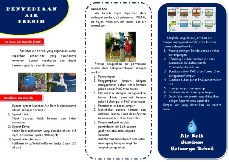 Leaflet Air Bersih PDF