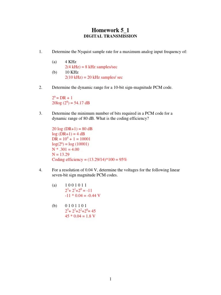 Solution Quiz PDF Sampling (Signal Processing) Applied Mathematics