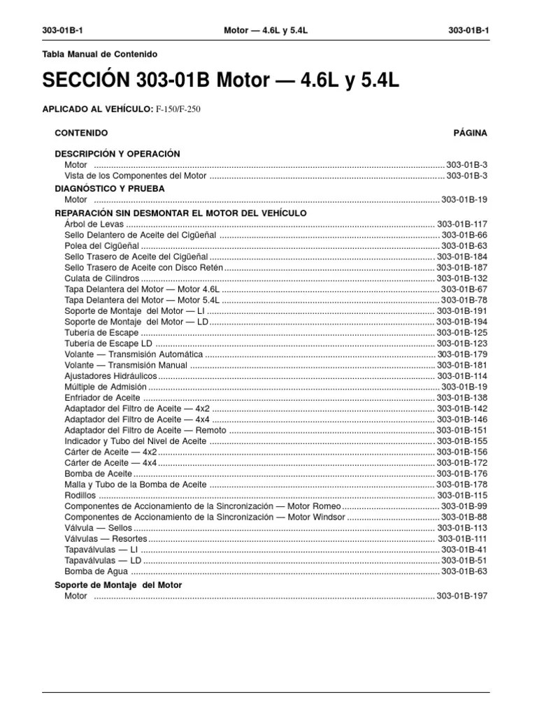 Motor FORD 4.6 5.4 TRITON | PDF | Acelerador | Vehículos