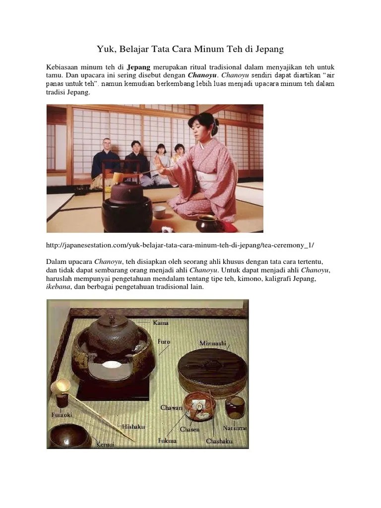 Tata Cara Minum Teh | PDF