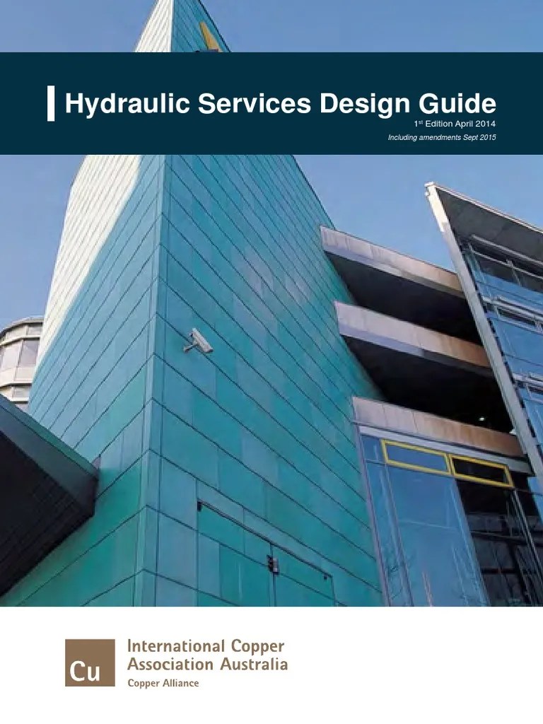 Hydraulic Services Design Guide PDF Plumbing Pipe (Fluid Conveyance)