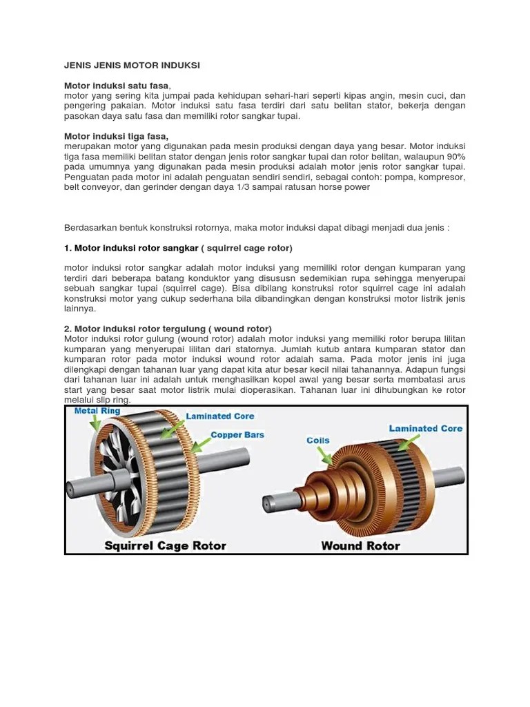 Jenis Jenis Motor Induksi | PDF