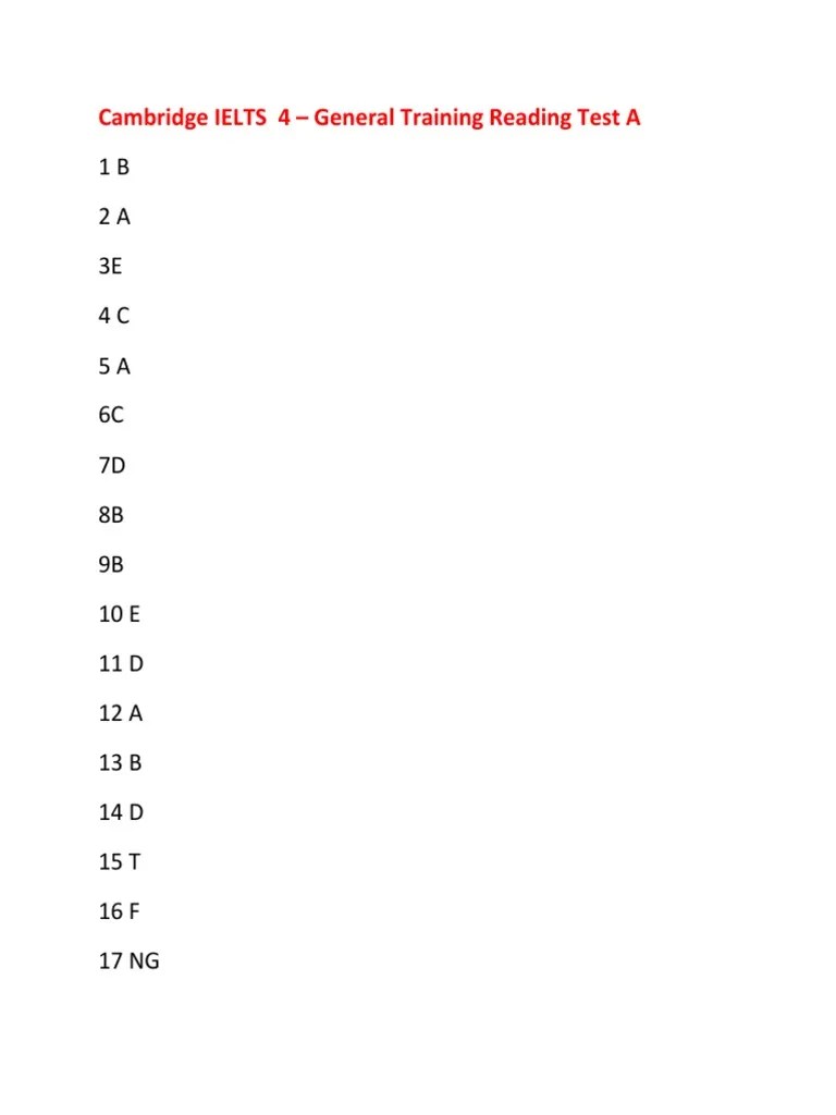 Cambridge IELTS 4 general training reading answers.docx