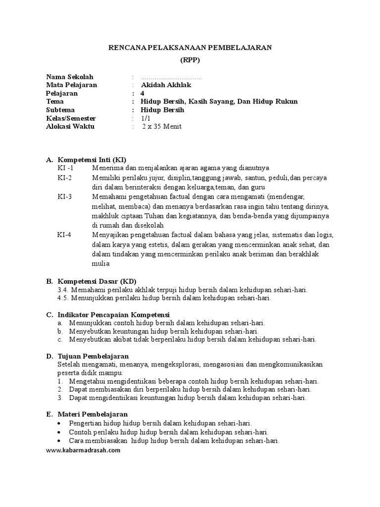 4.1 Hidup Bersih. | PDF