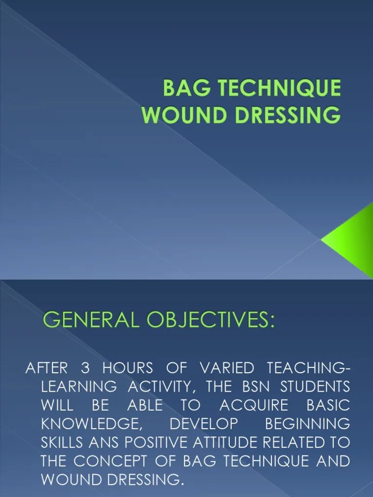 PP Bag Technique PDF Wound Healing Anatomy