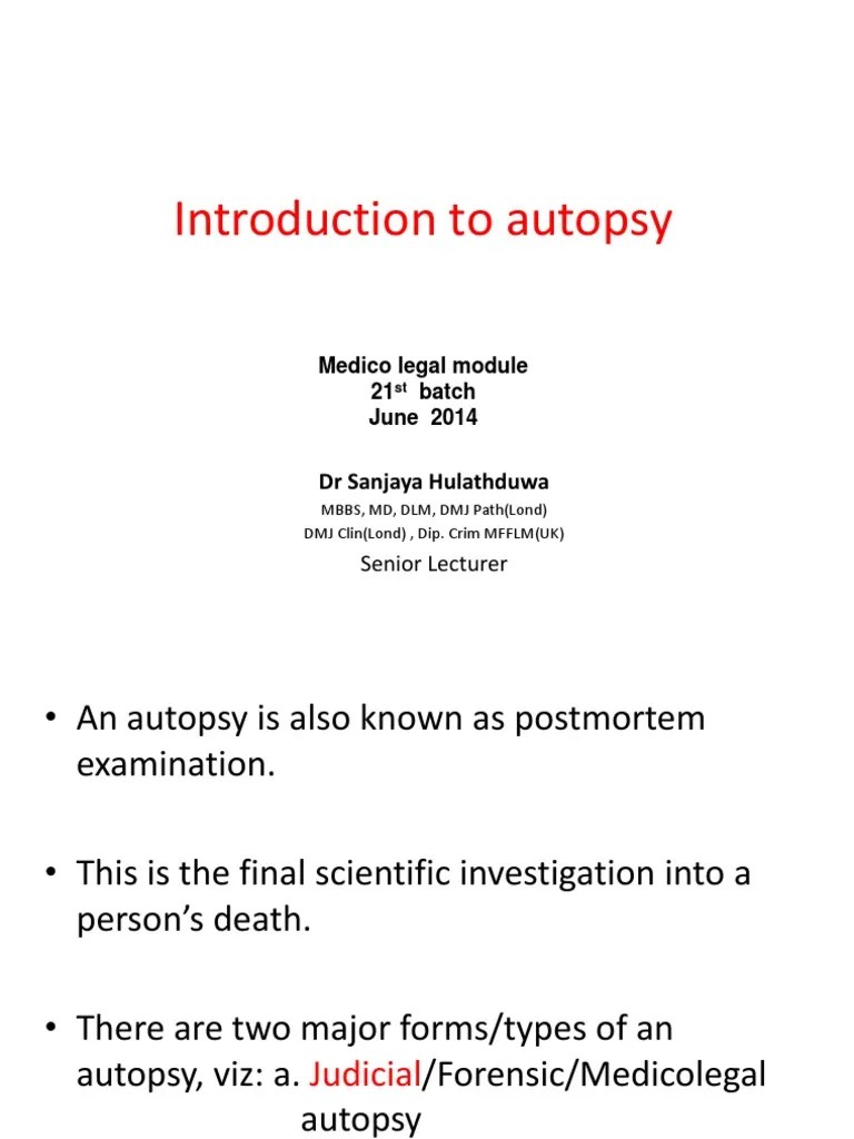 Understanding Obscure vs Negative Autopsy PDF Autopsy Death