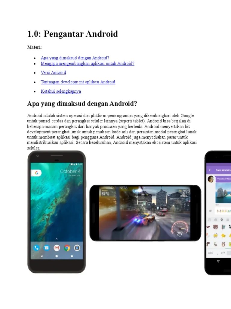 Tutorial Lengkap Belajar Android | PDF