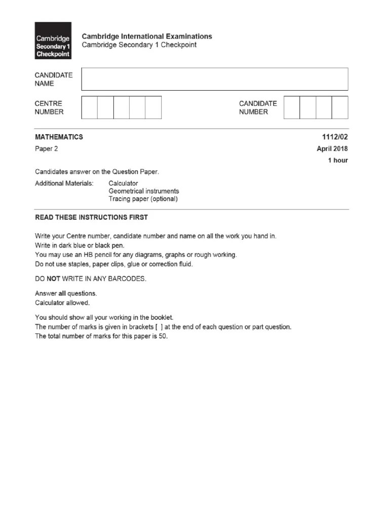 Cambridge A Level Mathematics 9709 Past Papers 2022