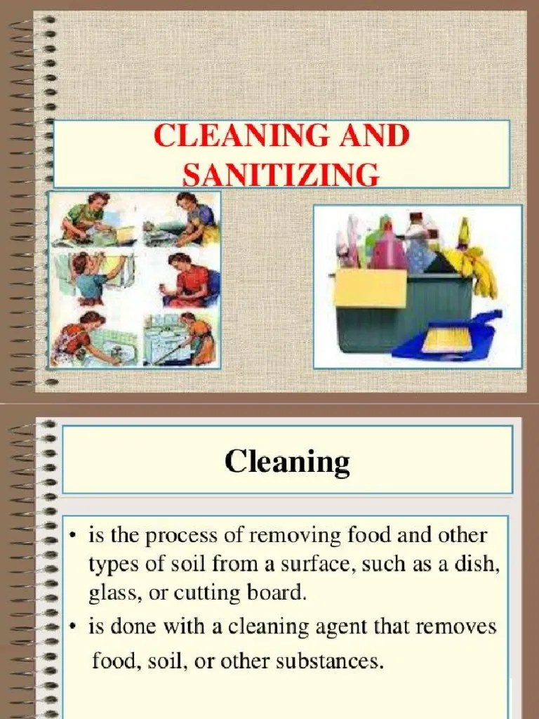 Tle (Cleaning and Sanitizing) PDF