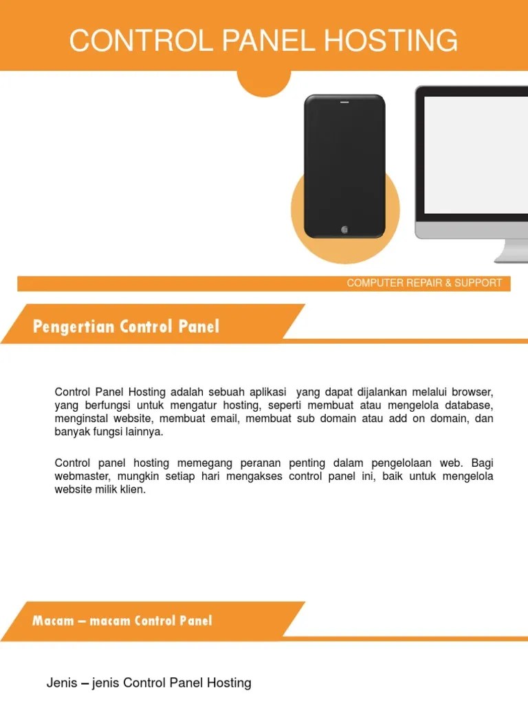 Materi Control Panel Hosting Dan Shared Hosting | PDF