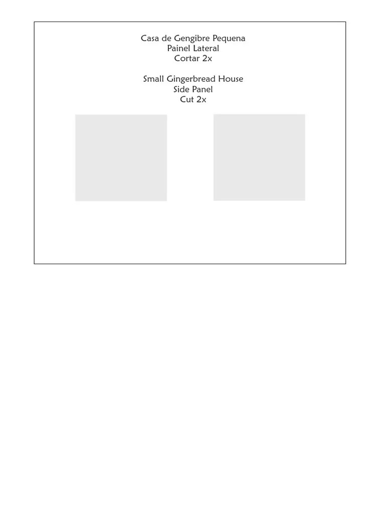 2013 Gingerbread House Templates