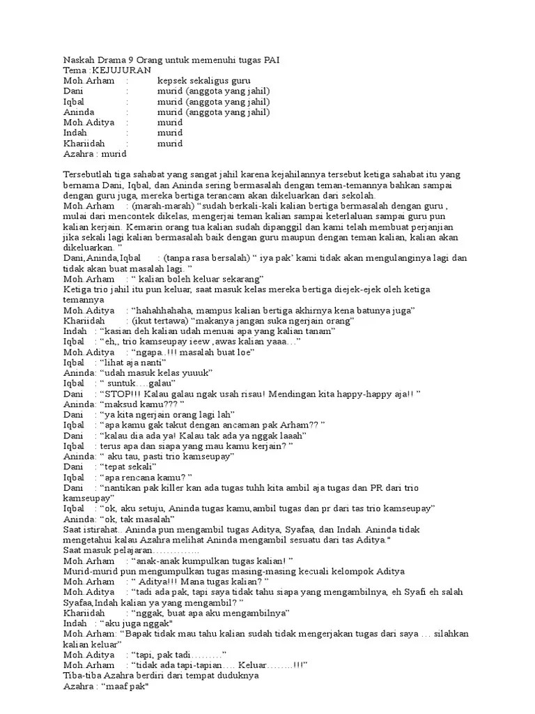Naskah Drama 9 Orang | PDF