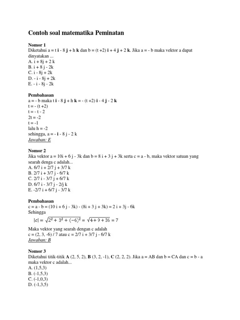 Contoh Soal MTKP | PDF