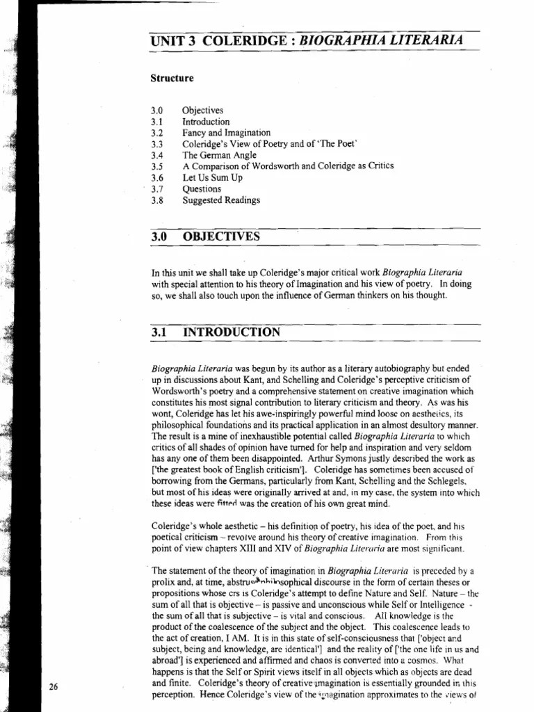 Coleridge's Theory of Imagination PDF Samuel Taylor Coleridge