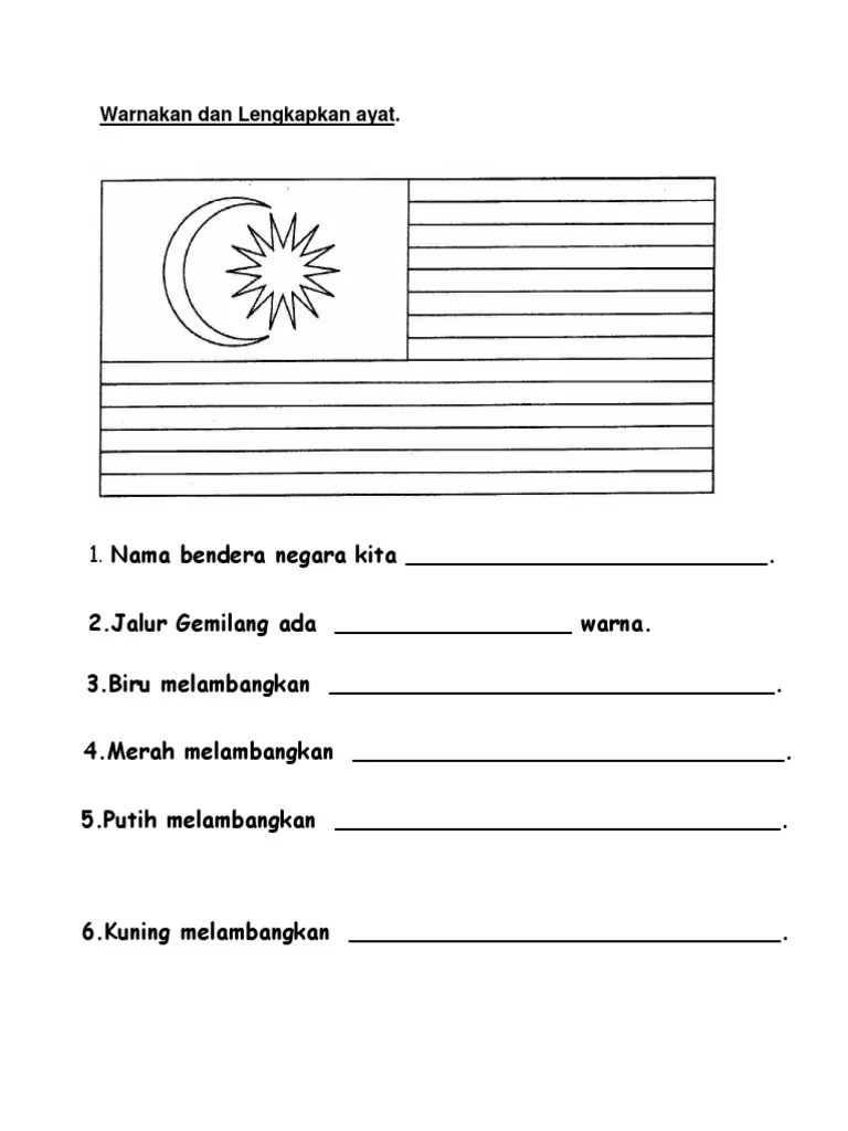 Gambar Jalur Gemilang Hitam Putih Gak Patii