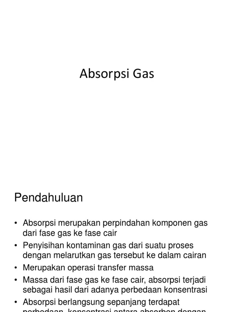 Absorpsi Gas | PDF