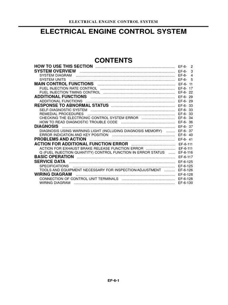 PF6TC Electrical Control System PDF Turbocharger Throttle