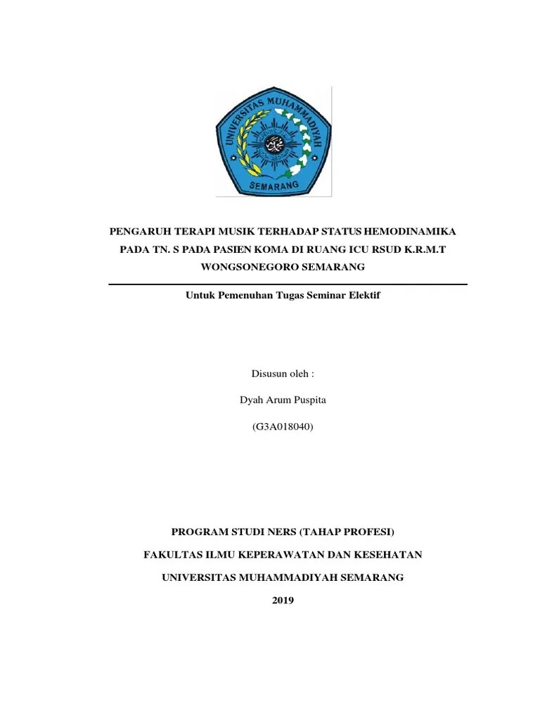 Disusun Oleh: Dyah Arum Puspita (G3A018040) | PDF