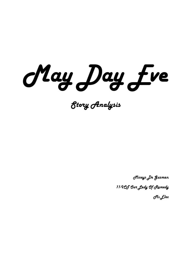 May Day Eve Story Analysis PDF Cultural Anthropology