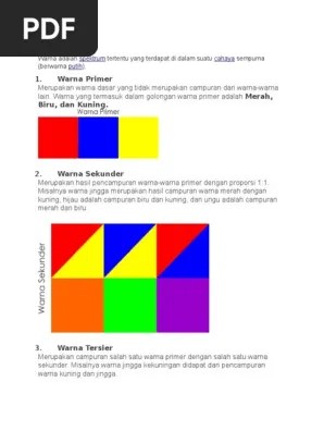 Pengertian Warna Kelas 7 | PDF