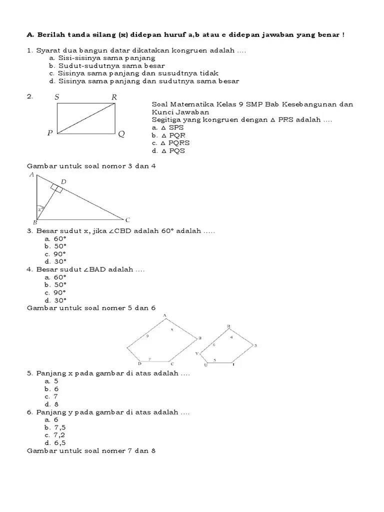 Contoh Soal Peluang Matematika Kelas 9