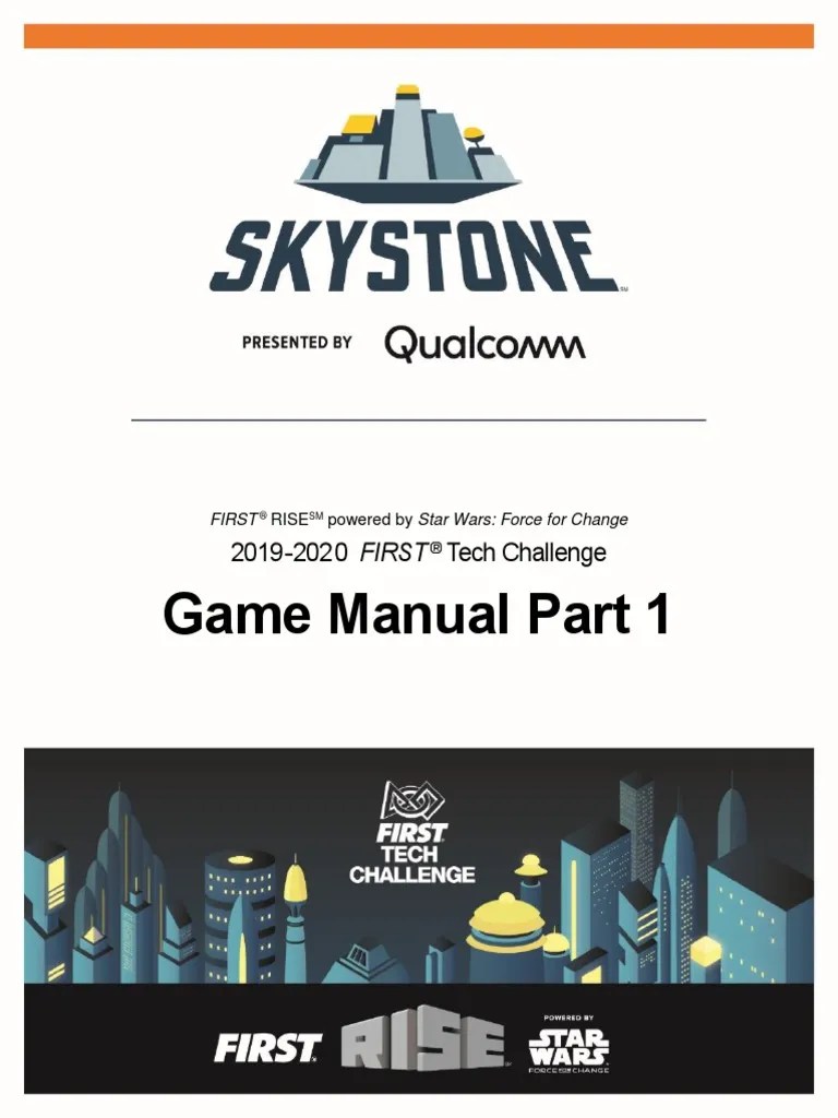 Game Manual Part 1 PDF Tournament Referee