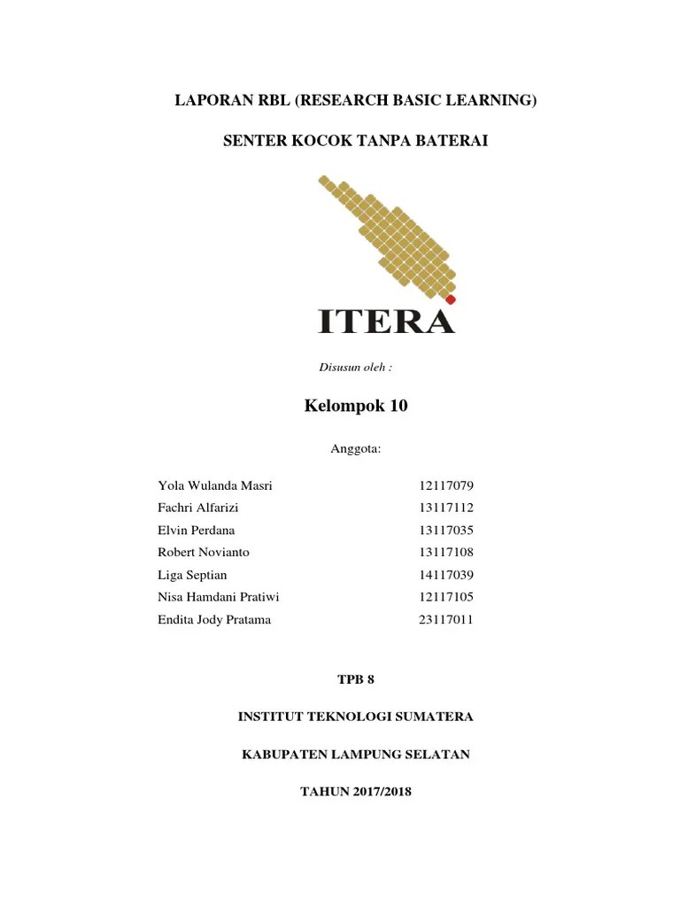 Laporan Senter Kocok Tanpa Baterai | PDF