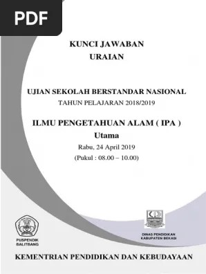Kunci Jawaban US 2019 IPA SD | PDF